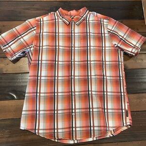 Men's PrAna Plaid Short Sleeve Shirt